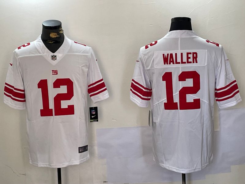 Men New York Giants #12 Waller White 2024 Nike Vapor Limited NFL Jersey style 1->new york giants->NFL Jersey